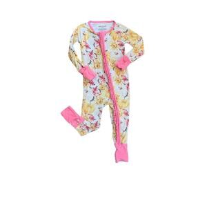 Little Legends Bamboo Pumpkin Spice Floral Zippy